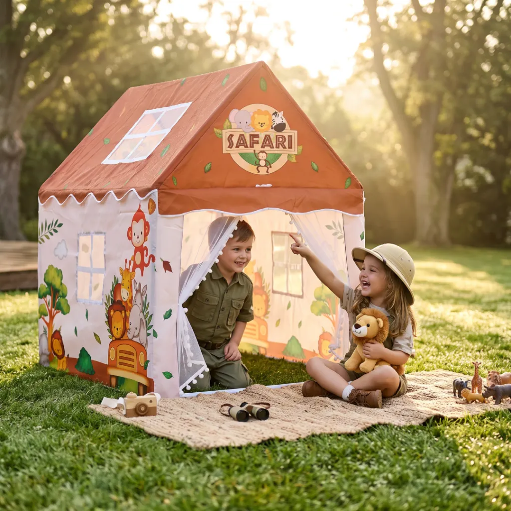 Kidlixx tent Kids Tent – Large Cozy Tent with Star Lights
