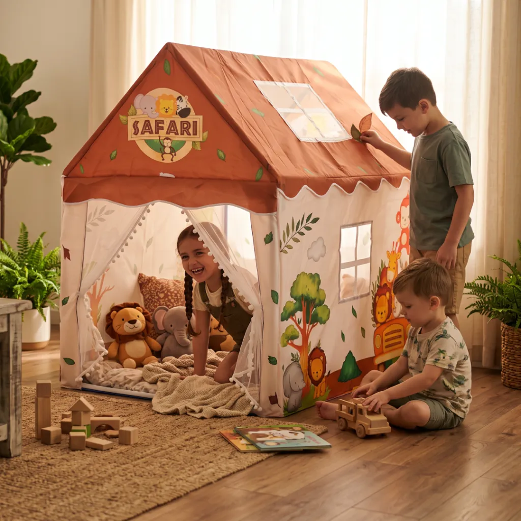 Kidlixx tent Kids Tent – Large Cozy Tent with Star Lights